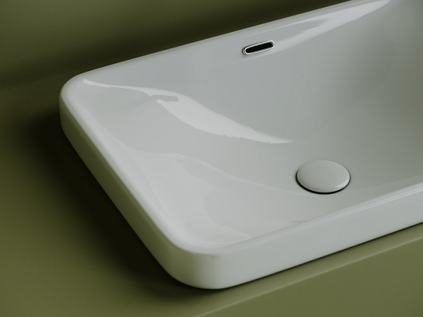 Ceramicanova Умывальник прямоугольный встраиваемый сверху в столешницу Element 605*415*185 мм