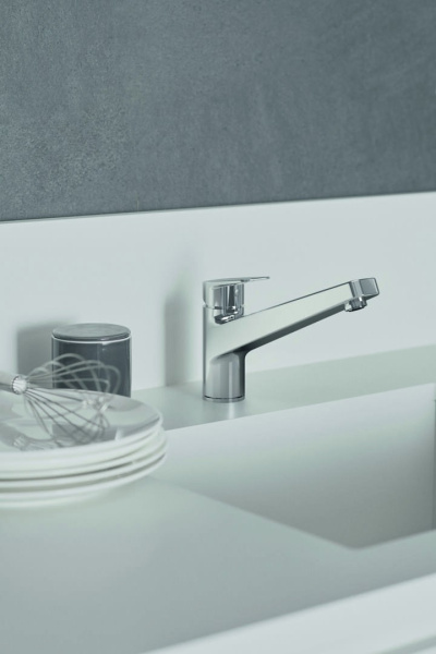 IS Смеситель для кухонной мойки CERAPLAN III, поворотный литой корпус, хром