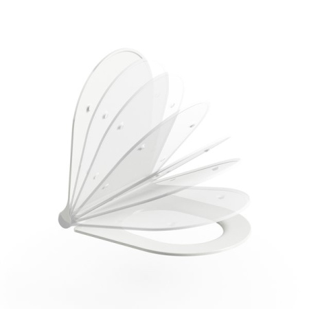 X01550 Сиденье для унитаза Ravak Uni Chrome Slim белое