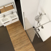 Душевой угол RAVAK Walk-In Air Wall-120, черный профиль, прозрачное стекло