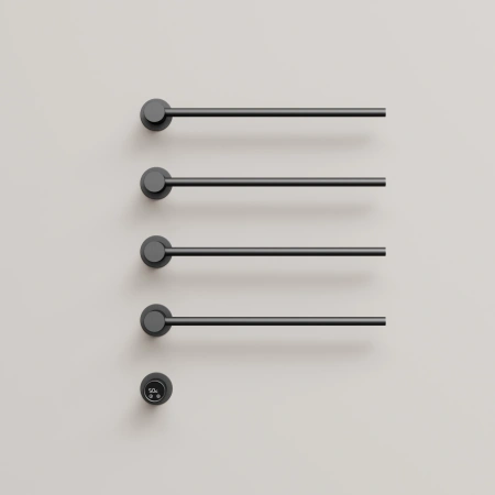 Sancos Полотенцесушитель Linea электрический встраиваемый , вороненая сталь