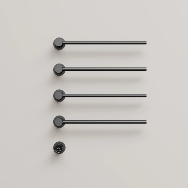 Sancos Полотенцесушитель Linea электрический встраиваемый , вороненая сталь