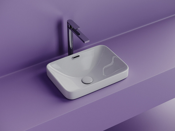 Ceramicanova Умывальник встраиваемая сверху прямоугольный Element 460x330x170