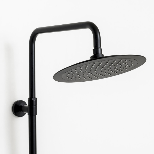 Душевая система CLEVER PANAM EVO XTREME, регул., черный матовый