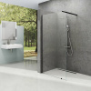 Душевой угол RAVAK Walk-In Air Wall-120, черный профиль, прозрачное стекло