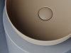 Ceramicanova Умывальник накладной круглый Element 356*356*135мм, цвет капучино матовый