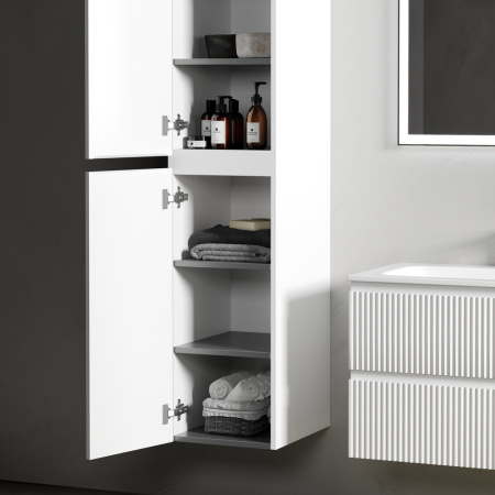 Sancos Пенал Snob R 350х350х1650 подвесной, белый