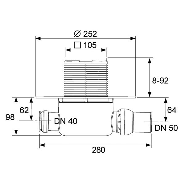 3601200 TeCe drainpoint S120