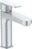 IS CERAFINE O,  Смеситель для раковины, с д/кл, silver