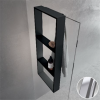 Полка тройная с крючком 35х90 см Novellini Frame, цвет Silver