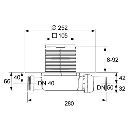 3601100 TeCe drainpoint S110