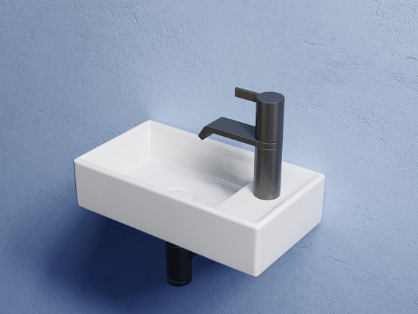 Ceramicanova Умывальник накладной прямоугольный Element  407*217*100мм, чаша слева