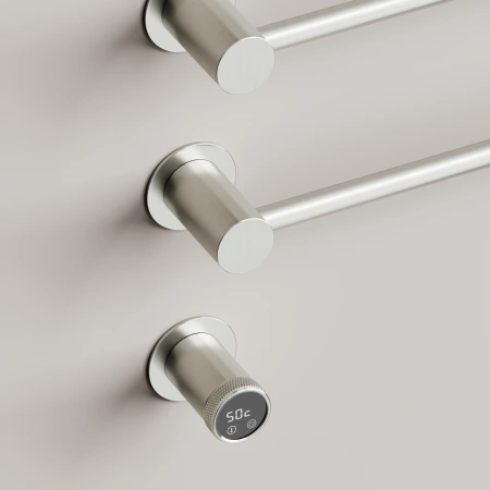 Sancos Полотенцесушитель Linea электрический встраиваемый , брашированный никель