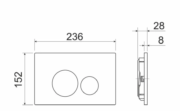 Сет 4 в 1: Подвесной унитаз Metric Rimless арт. CN3007 + Шумоизоляционная панель для инсталляции арт