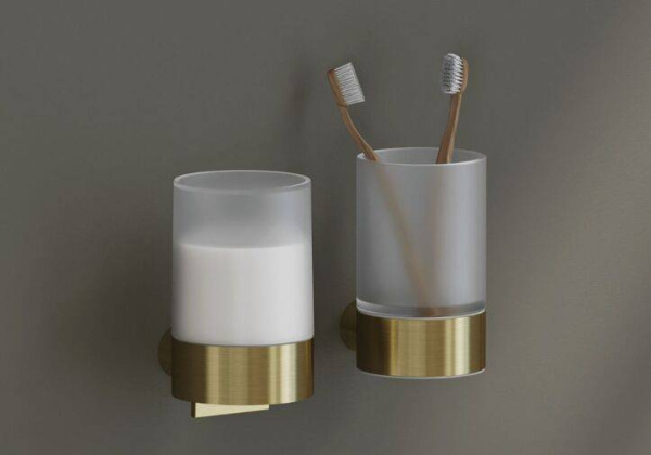 KLUDI VELA R Стакан подвесной, брашированное золото