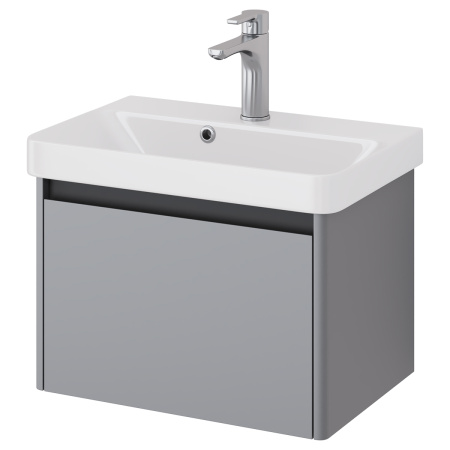 Dreja Luxury, 55 см, Тумба подвесная, 1 ящик,   серый базальт