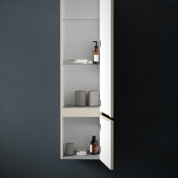 Sancos Шкаф-пенал  подвесной Very подвесной, петли с доводчиками, с права, 350х300х1600 Beige Soft