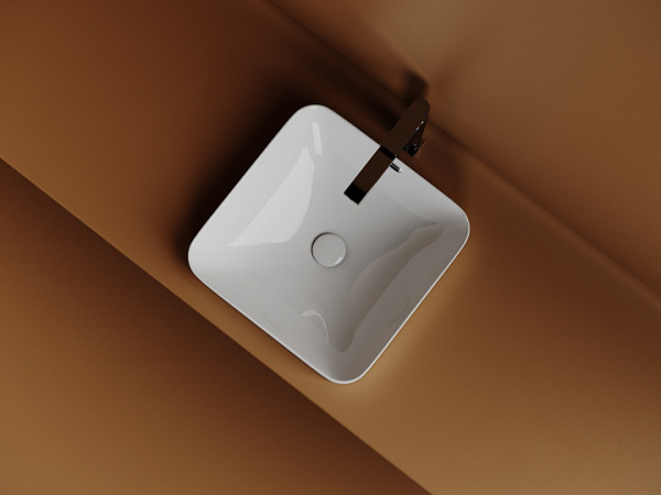 Ceramicanova Умывальник встраиваемая сверху квадратная Element 438x438x172