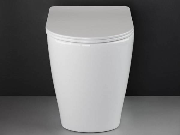 Ceramicanova Унитаз соло HIGHLIGHT Rimless, с крепежом, с сиденьем-крышкой с микролифтом