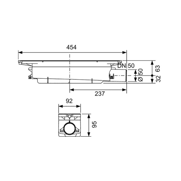 673002 Сифон TECEdrainprofile "Стандартный" DN50