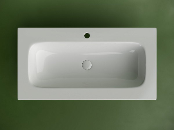 Ceramicanova Умывальник наклад. прямоуг. Grace 910*457*137 мм, с отверстием под смеситель, белый