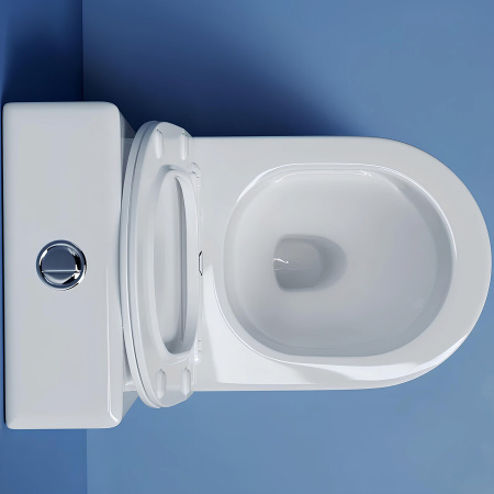 Ceramicanova  Чаша унитаза METROPOL Торнадо, ниж. под, горизонт. выпуск, креп. и сид.-крыш., белый 