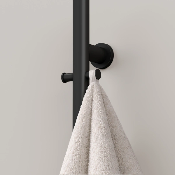 Sancos Полотенцесушитель Etna электрический 150x3 I-образный, черный матовый