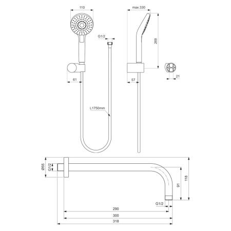 *IS CERATHERM NAVIGO Промо комплект (A7296AA+A1000NU+BC808AA+B2618AA+B0384MY+B9444AA)*