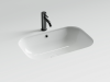 Ceramicanova Умывальник Era прямоугольный 610x405x190 встраиваемый снизу, с отверст.слива-перелива