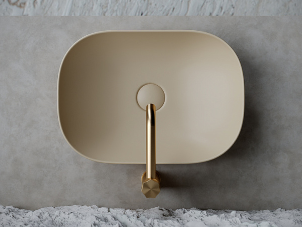 Ceramicanova Умывальник накладной прямоуг Element 455*325*135мм капучино мат.