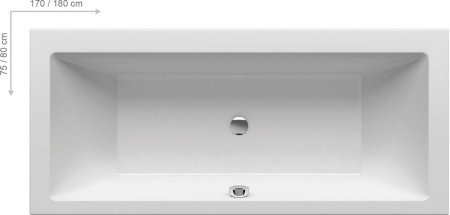 Ванна RAVAK Formy 01 Slim 170x75 белая