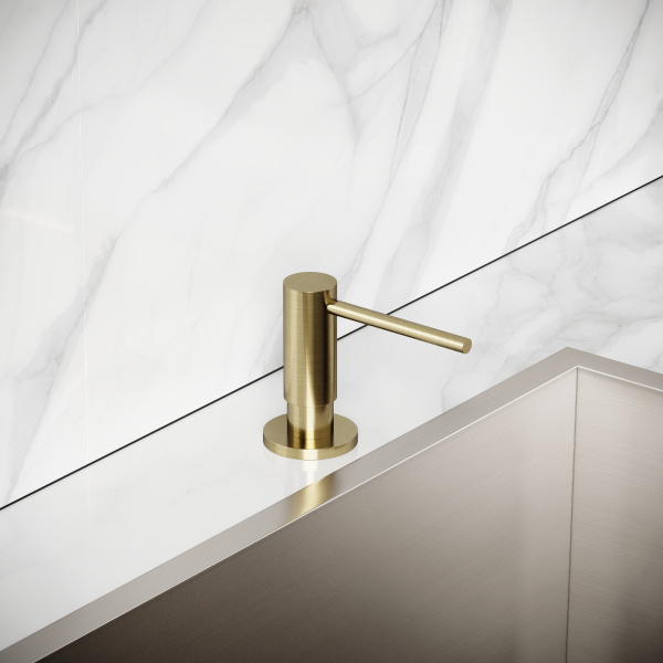 Sancos Дозатор для кухонной мойки, объем 500 мл, цвет брашированное золото, арт. SC40100BG