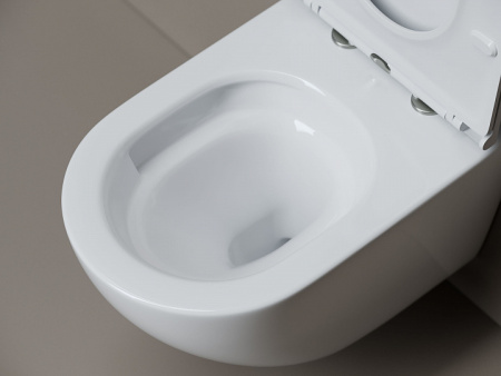 Ceramicanova Унитаз подвесной  Whirl торнадо 3.0 сиденье микролифт крепления белый