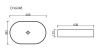 Ceramicanova Умывальник накладной овальный Element 600*385*122мм
