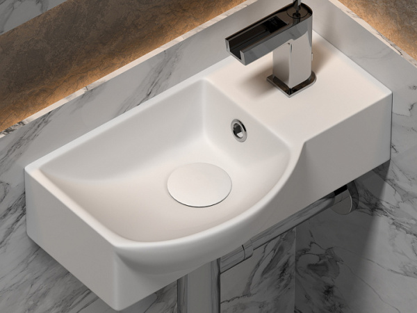 Ceramicanova Умывальник подвесной прямоугольный Element 400*220*120мм, чаша слева