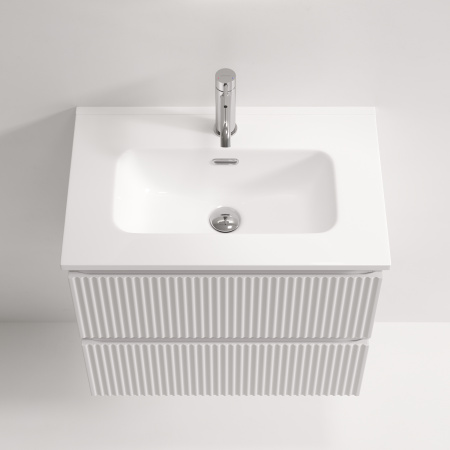 Sancos Тумба подвесная Snob R, два ящика, доводчики скрытого монтажа, 590х390х500, белый