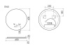 SANCOS Зеркало Sfera 2.0 D600 c подсветкой , арт. SF2.600