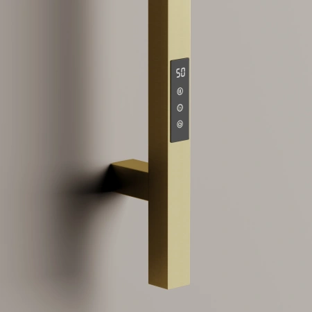 Полотенцесушитель электрический Sancos Линн (Linn) 150x3 I-образный брашированное золото SC13002BG