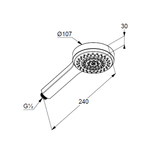 KLUDI  DIVE Ручной душ 1S sDive