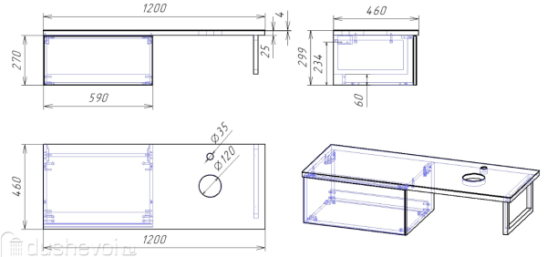 *99.9101 LINE 120 Столешница стекл., бел.