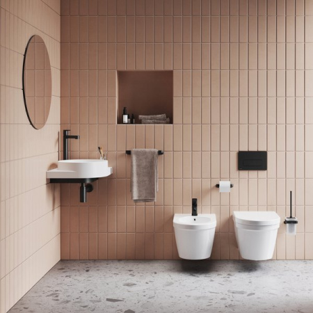 Ravak 10° black Держатель для туалетной щётки (стекло) TD 410.20