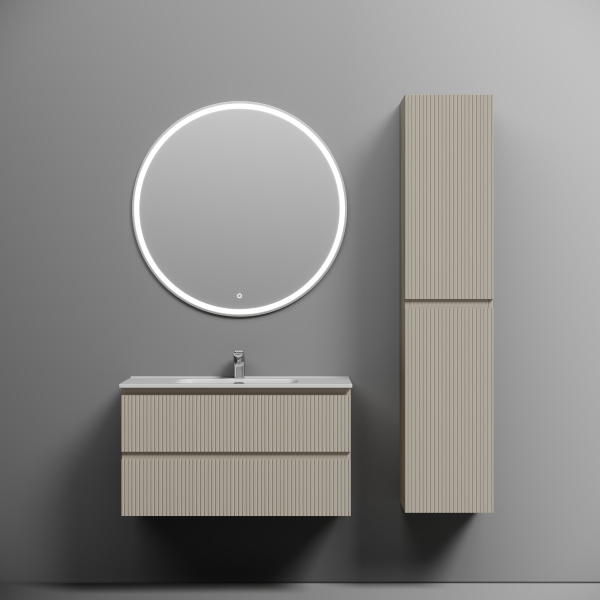 SANCOS Тумба подвесная Snob T 890х445х500, c двумя, Beige Soft