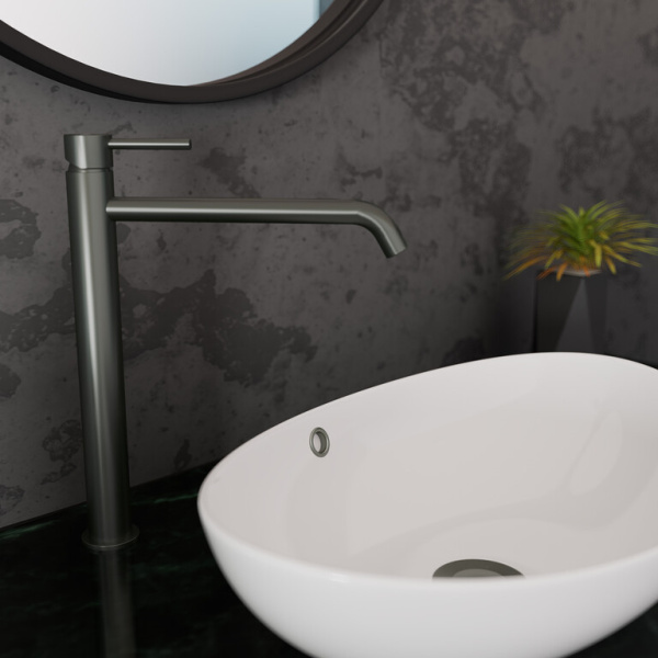 IO Sirio Смеситель для раковины 220мм, никель