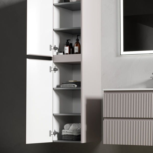 Sancos Шкаф-пенал  подвесной Snob R, 350х350х1650 Doha Soft