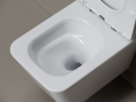 Ceramicanova Унитаз подвесной  Miro 52см, торнадо 3.0 сиденье микролифт крепления белый