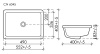 Ceramicanova Умывальник встраиваемый прямоуг. под столешницу Element 550*400*185мм