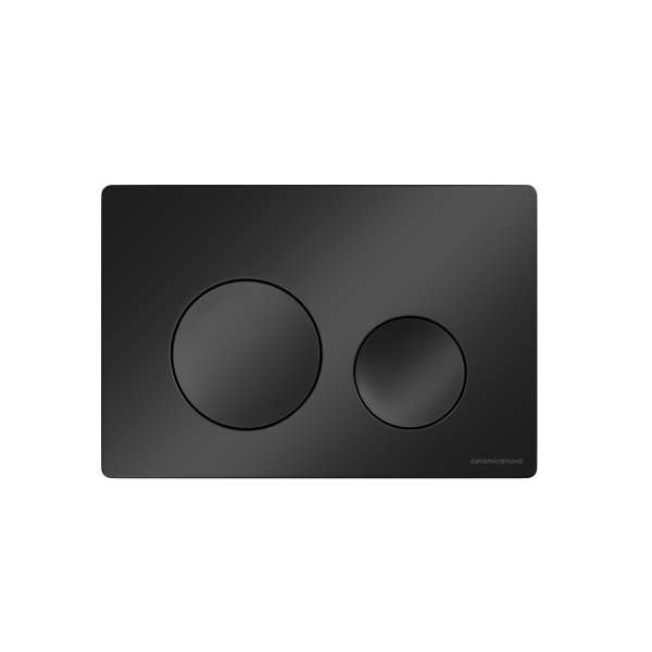 Ceramicanova система инсталляции Balance с кнопкой смыва Circle, цвет черный матовый, с креплениями