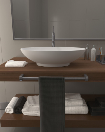 Раковина Radostone Эдда 600*360*150 белый матовый