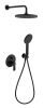 Душевая система Remer Energy EY09S02MD25NOVB, черный матовый