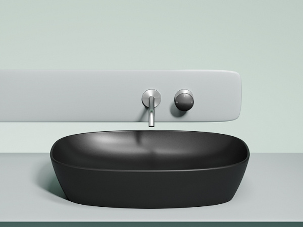 Ceramicanova Умывальник накладной овальный Element 600*380*138мм, черный